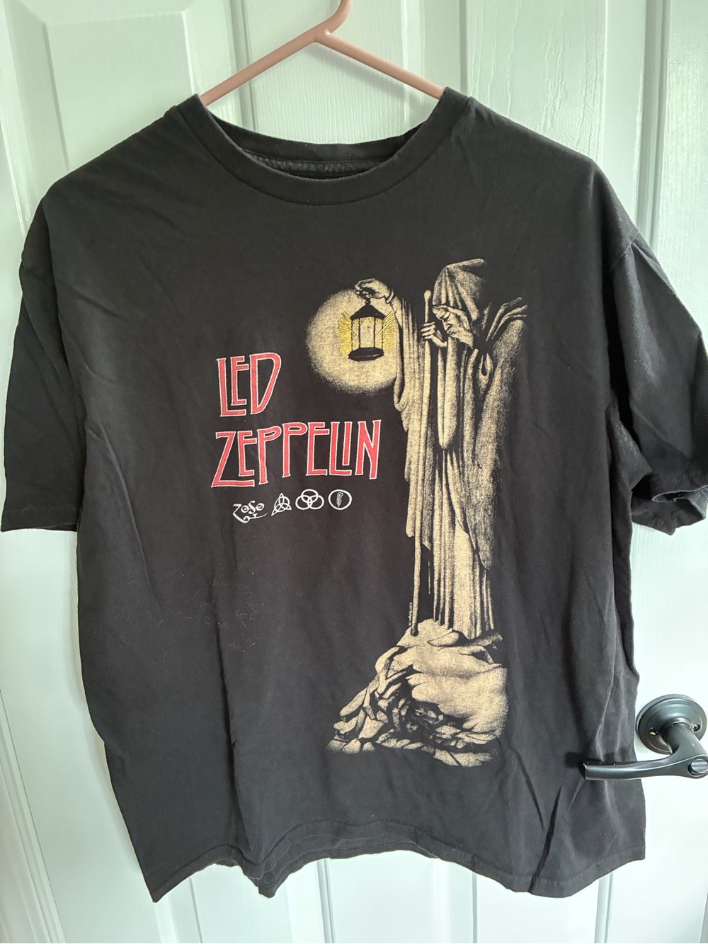 Led Zeppelin Black Graphic Short Sleeve Tee